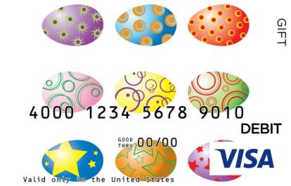 visa gift card clipart