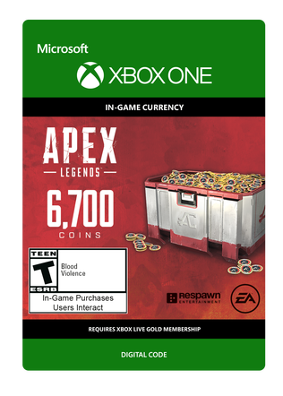 Xbox Apex Legends 6700 Coins Egift Card Kroger Gift Cards