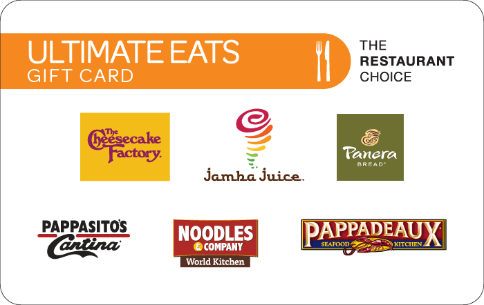 The Choice Cards Ultimate Eats Gift Card