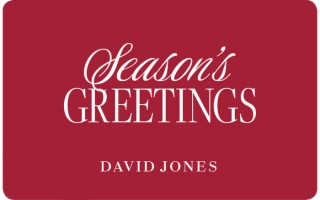 David Jones Seasons Grettings eGift