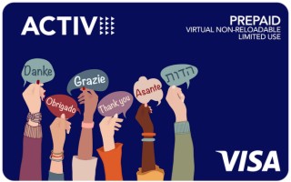 Activ Visa eGift Card Thank You