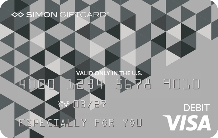 Visa Simon Giftcard Premium Outlets Simon