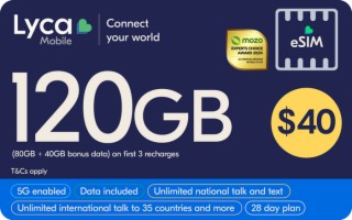 Lyca Mobile eSIM Card $40 AUD