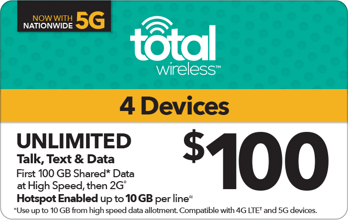 Total Wireless $100 Prepaid Phone Card (e-delivery) | Staples Advantage