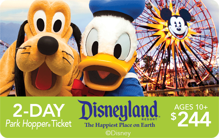 Disneyland Resort 2 Day Park Hopper Ticket Ages 10 244