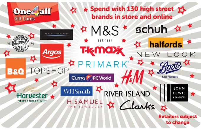 One4all Gift Card Giftcardstore Co Uk