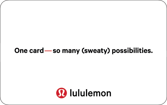 lululemon gift card shoppers