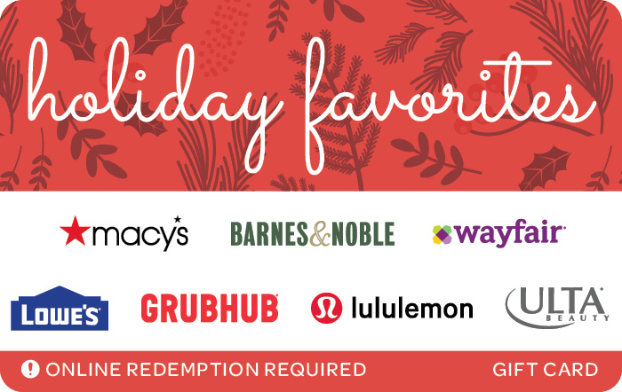 Promotion of Holiday Favorites eGift Card