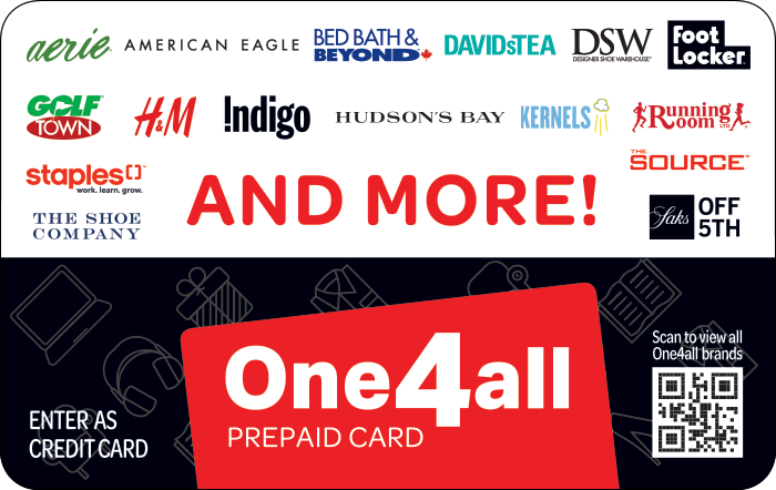 One4all Gift Card GiftCards.ca