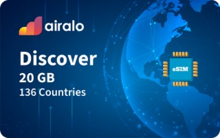 Airalo Discover Global 20GB eSIM Card - Giftz
