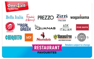One4all Restaurant Favourites Gift Card
