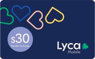 Lyca Mobile Recharge Bundle $30