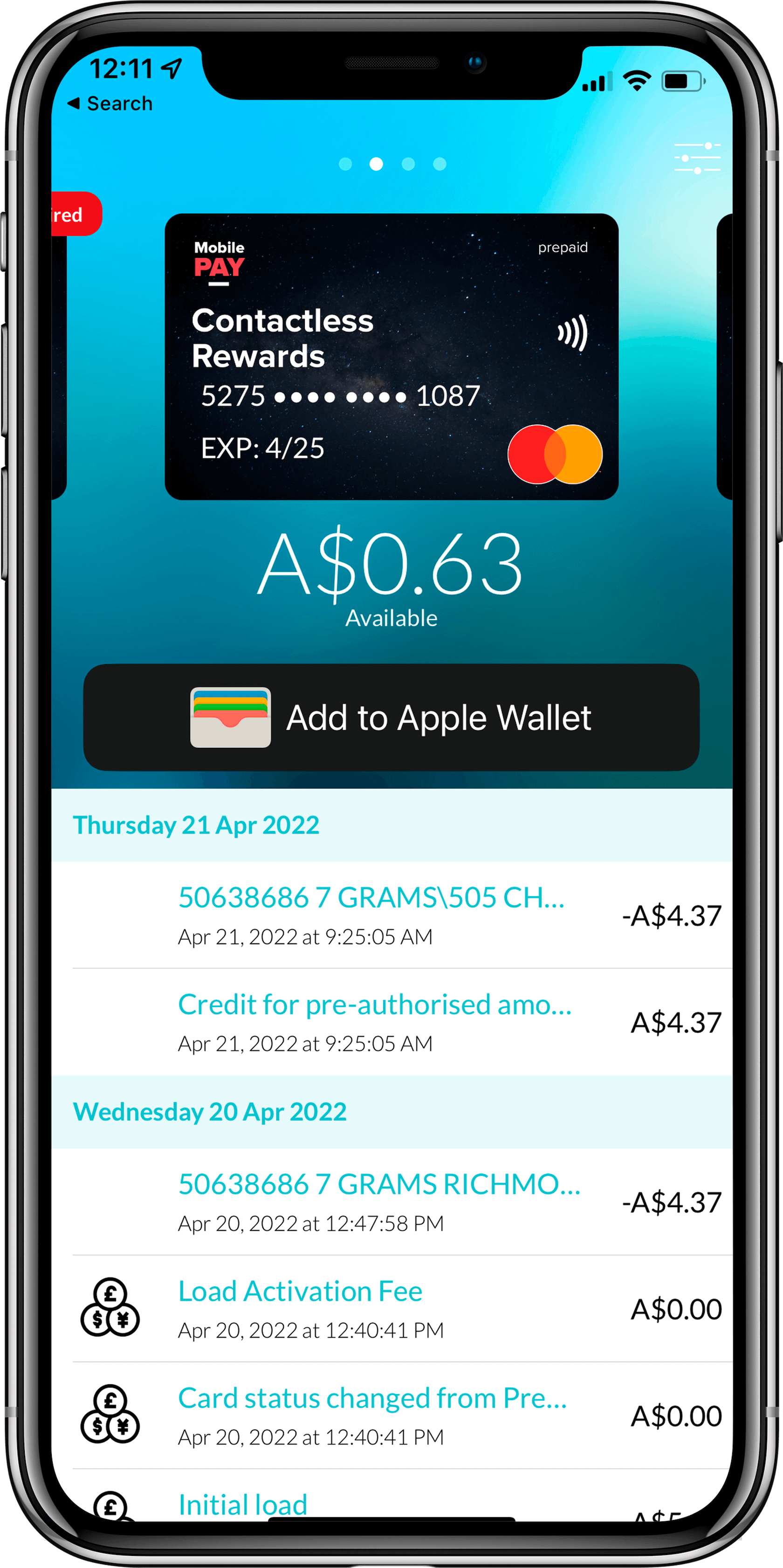 Mobile Pay eGift Card Step 6