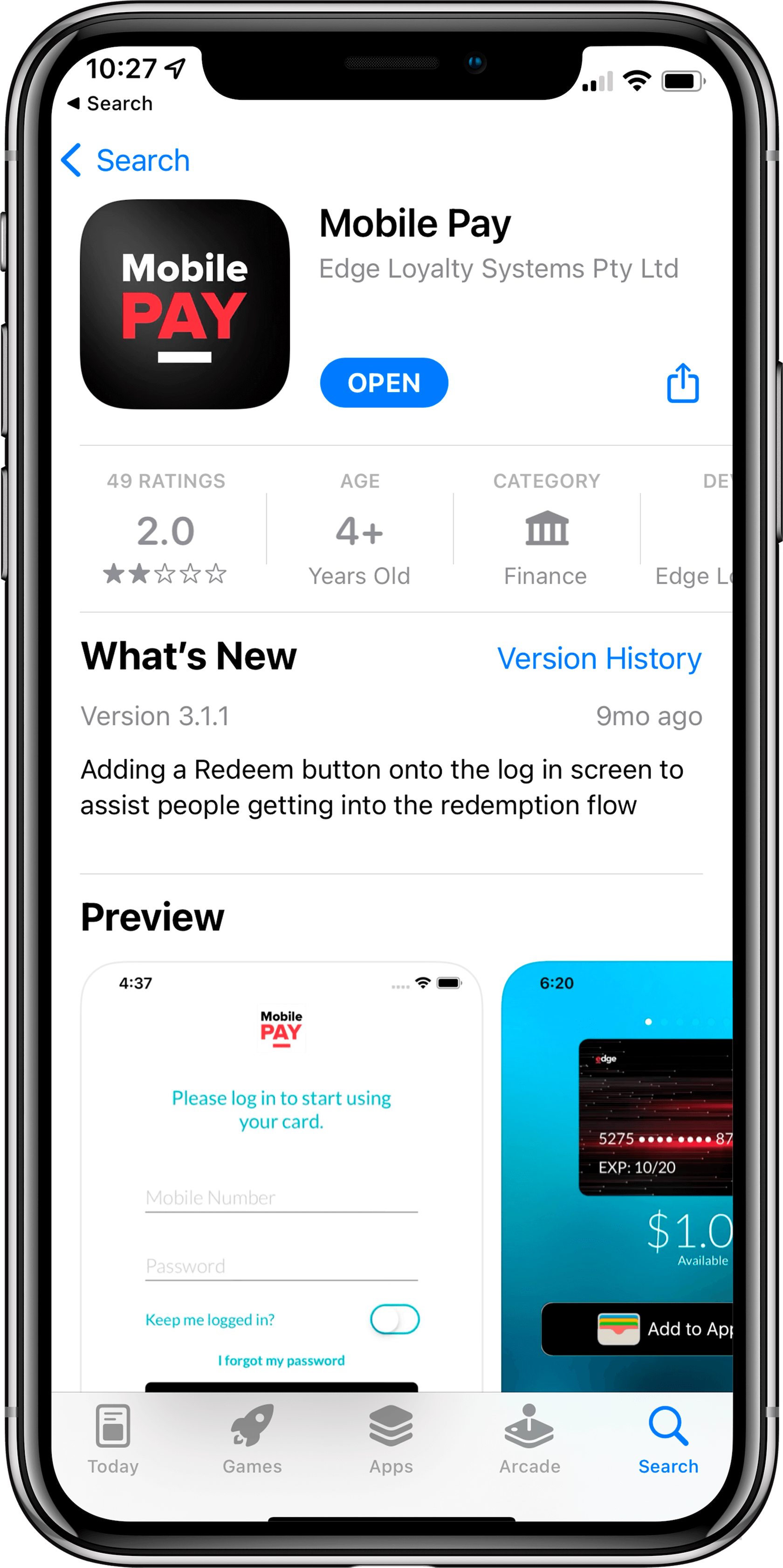 Mobile Pay eGift Card Step 4