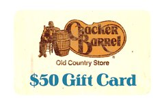 Cracker Barrel $50 Gift Card