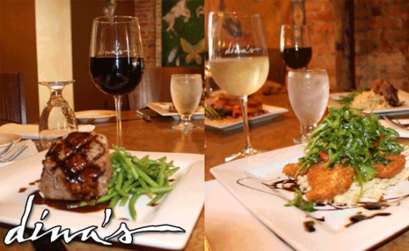 Dina's Restaurant 1/2 off gift certificate