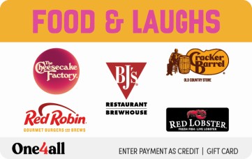 One4all Food & Laughs Gift Card