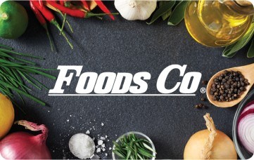 Click to view Foods Co. Gift Card Foods Co. Gift Card