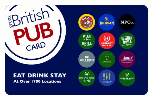 Great British Pub Gift Card | Great British Pub Voucher Great British Pub Gift Card | Great British Pub Voucher