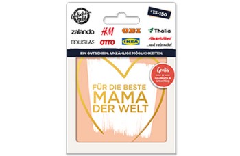 Gutscheingold Beste Mama Geschenkkarte