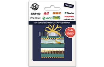 Gutscheingold Geschenkkarte Geschenk-Motiv