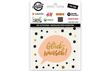 Gutscheingold Glückwunsch