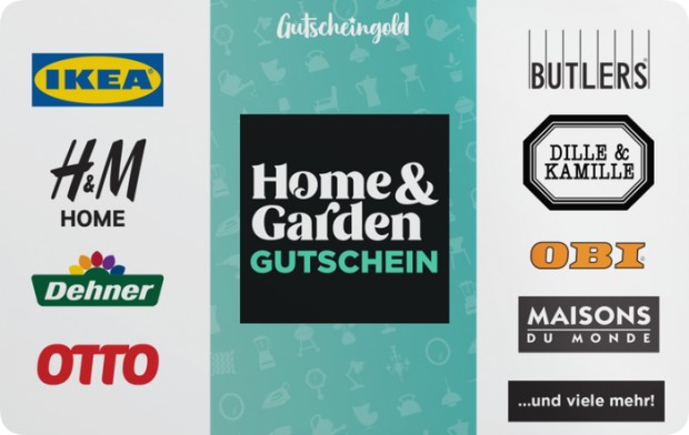 Gutscheingold Home & Garden Geschenkcode