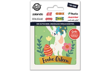 Gutscheingold Ostern Geschenkkarte