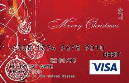 Rudolph Red Christmas Visa Gift Card