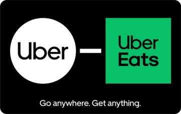 Uber and Uber Eats eGift
