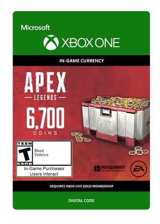 Click to view XBOX Apex Legends 6700 Coins $59.99 eGift XBOX Apex Legends 6700 Coins $59.99 eGift