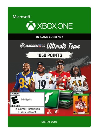 Click to view Xbox Madden 20 1050 VC eGift Xbox Madden 20 1050 VC eGift